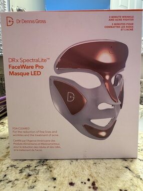 Dr. Dennis Gross DRx SpectraLite FaceWare Pro LED Mask — Rose Gold/White